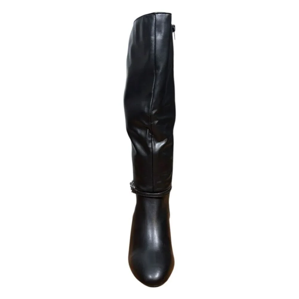 Karen Scott Hanna Dress Boots Women's Round Toe | Black | Size 8.5M | New W/Box